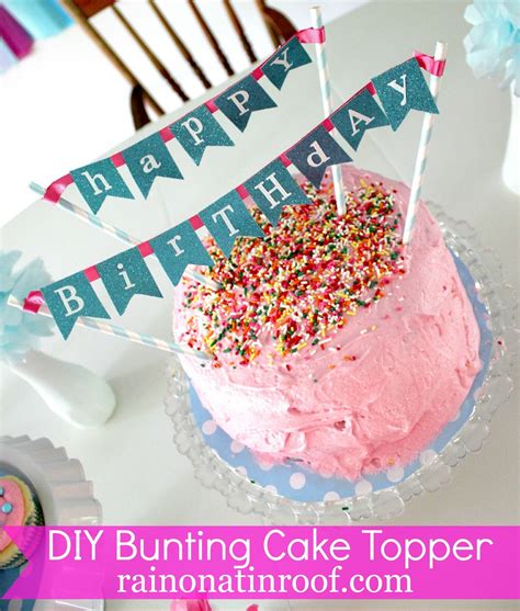easy diy cake topper    hour