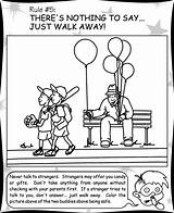 Strangers Talk Coloring Pages Kids Dont Template sketch template