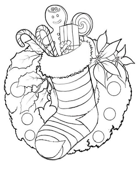 aesthetic christmas coloring page
