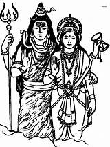 Shiva Parvati Goddess Shankar Bhagwan Shivji Mata Mygodpictures sketch template