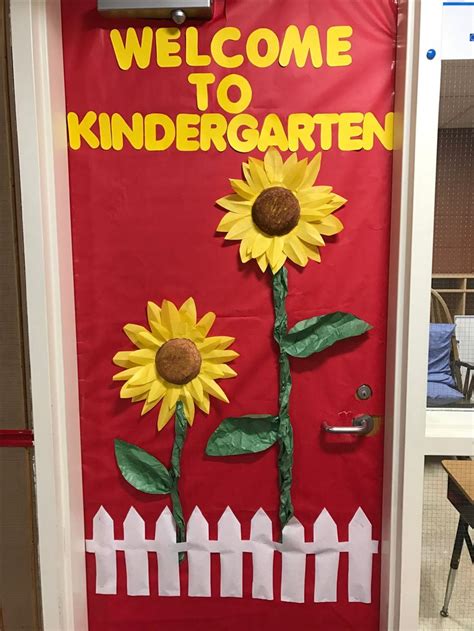 Sunflower Door Decoration Bulletin Board Back To School