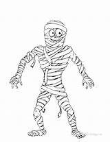 Mummy sketch template