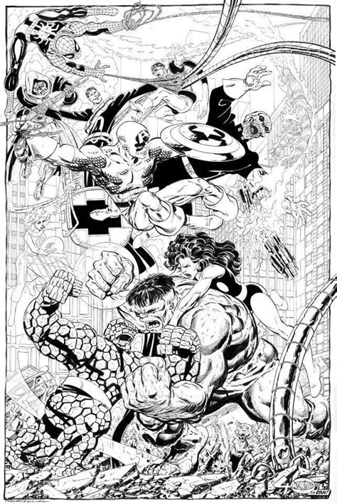 fantastic four vs avengers by john byrne comic s art