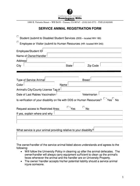 service dog certification  fill  printable fillable