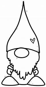 Christmas Gnome Board Coloring Pages Gnomes Choose Drawing Crafts sketch template