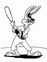 Bugs Looney Tunes Pintar Zec Warner Joue Bojanke Cartoni Ranita Beisbolista Mascots Trickfilmfiguren Jogando Perna Longa Colorea Crtež Paginas Crtezi sketch template