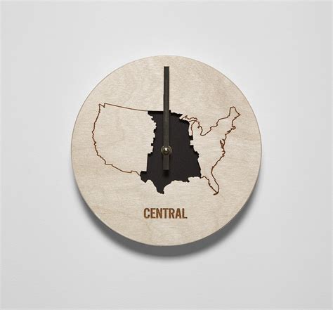 central time zone clock reed wilson design