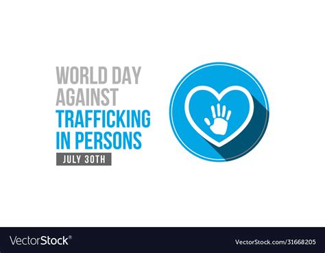 world day against trafficking in persons vector image