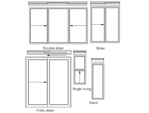 slider window elevation   design block dwg file cadbull