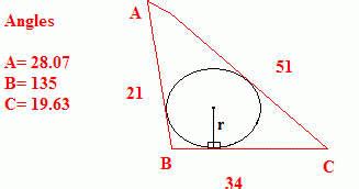 calculate radius   circle