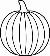 Pumpkin Clip Outline Halloween Lineart Food Loading sketch template