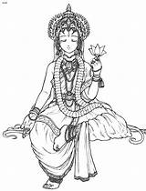 Goddess Saraswati Belldandy Lineart Parvati Malvorlagen Goddesses Erwachsene Printablecolouringpages Bhakti Ganesh sketch template