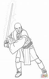 Windu Wars Mace Coloring Star Pages Episode Clones Printable Attack Drawing Colouring Yoda Ii Drawings Book Darth Sheet Sith Printables sketch template