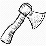 Hatchet Drawing Axe Coloring Icon Paulsen Book Sketch Template Chop Blade Tool Gary Work Transparent Clipartmag Basic sketch template