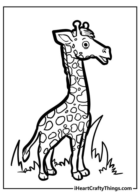 giraffe coloring pages updated