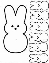 Peeps Easter Peep Printable Clipart Coloring Pages Bunny Crafts Cut Template Print Drawing Spring Logo Cricut Felt Cliparts Color Svg sketch template