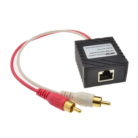 audio sender  lan cat ethernet rj cable phono rca extender   ebay