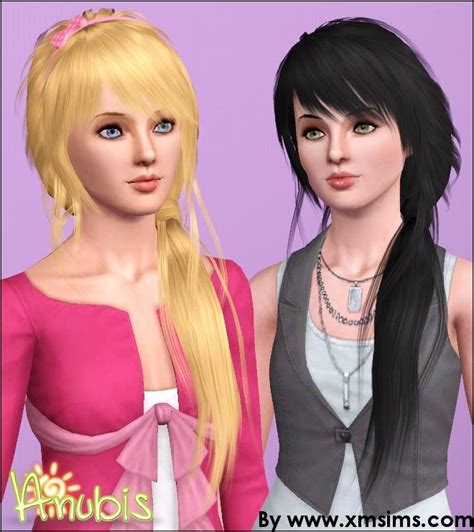 anubis sims stuff xm sims female hairs 27and28 ~ pooklet
