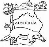 Australia Coloring Pages Australian Kids Printable Animal Animals Colouring Outback Sheets Happy Preschool Print Country Boys Adult Activities Popular School sketch template