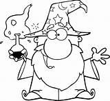 Coloring Wizard Potion Magic Crazy Pages Drawing Getdrawings sketch template