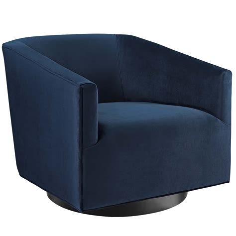 accent lounge performance velvet swivel chair midnight blue walmartcom