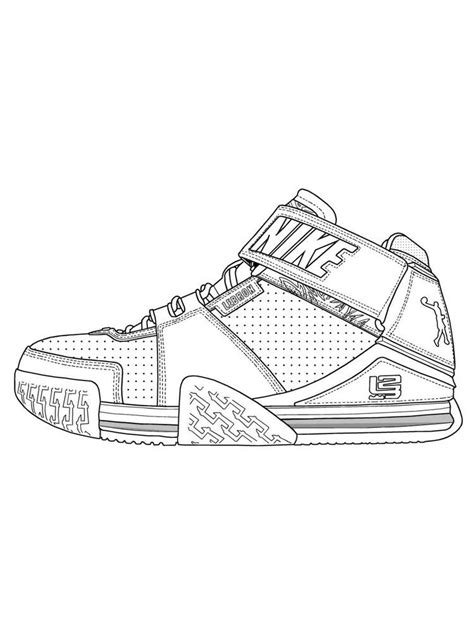 kobe shoes coloring pages inactive zone