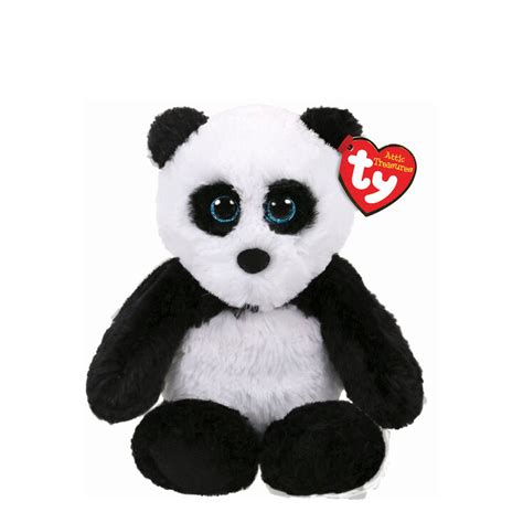 ty beanie boo fluff  panda plush toy claires