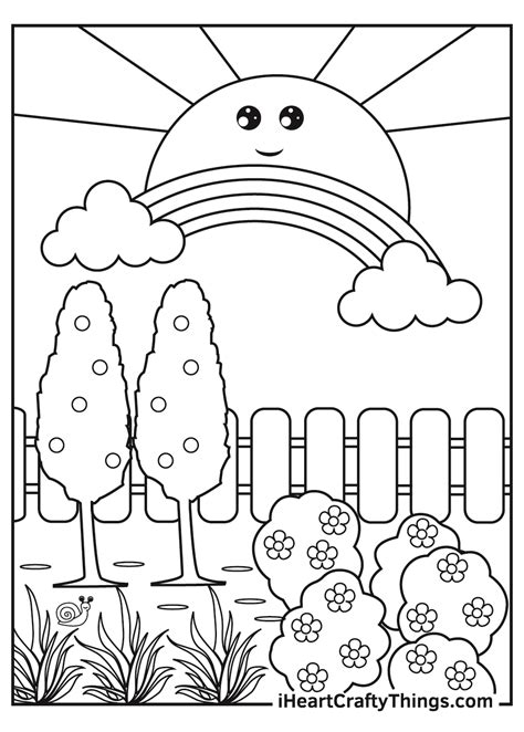 garden coloring pages updated