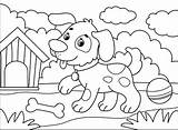 Kleurplaat Hond Kleurplaten Hok Hetkinderhuis Inkleuren Coloringpagesonly Adults Kleuren sketch template