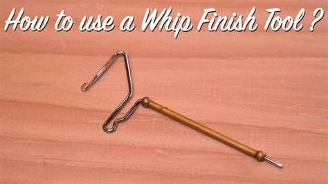 whip finish fly tying tool     youtube