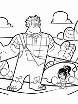 Ralph Wreck Pages Coloring Printable Bright Colors Favorite Color Choose Kids sketch template