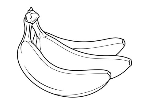 banana coloring pages  coloring pages  kids fruit coloring