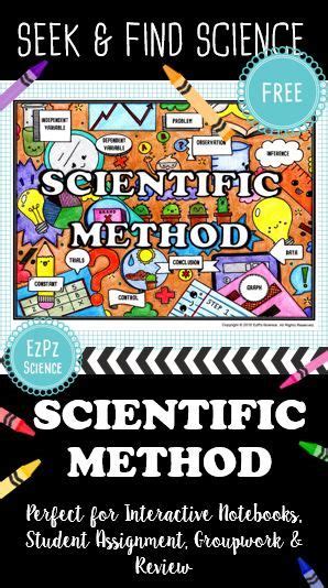 scientific method seek  find science doodle activity printable
