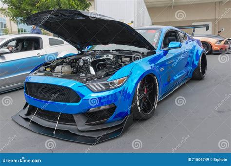 modified ford mustang editorial stock image image  speed