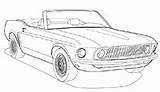 1969 Mustang Pages Coloring Template sketch template