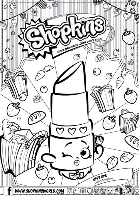 shopkins lippy lips coloring page coloring page coloring home