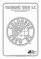Coloring Pages Crew Soccer Columbus Mls Cool Logo Logos Clubs Sc League Club Color Kids Major Template sketch template