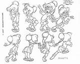 Chipmunks Alvin Jeanette Chipmunk Storyboard sketch template