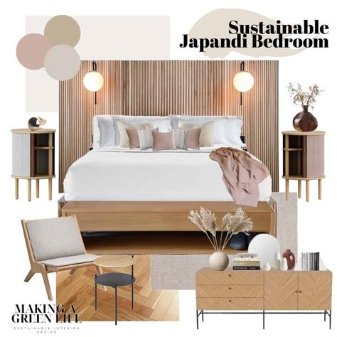 sustainable japandi bedroom making  green life  lily