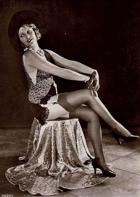 Vintage Flapper In Stockings 001 By Mementomori Stock On