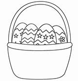 Easter Basket Printable Coloring Pages Cliparts Clip Egg Clipart Computer Designs Use sketch template