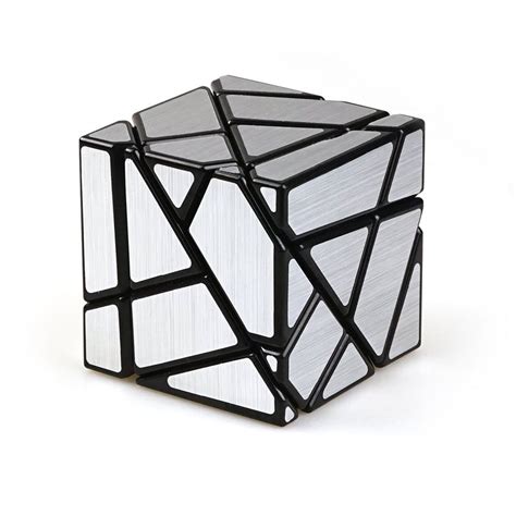 ghost cube black silver sticker cubelelo