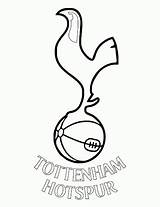 Tottenham Hotspur Klub Mewarnai Bola Sepak sketch template