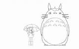 Totoro Drawing Deviantart Line Ghibli Part Mei Neighbor Pages Tattoo Draw Coloring Satsuki Studio Drawings Google Kawaii Sketch Template Colouring sketch template