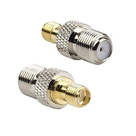 Rf Coaxial Coax Adapter Sma Female To F Female Silver In Connectors
