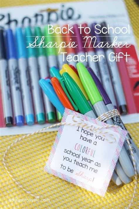 school sharpie marker teacher gift