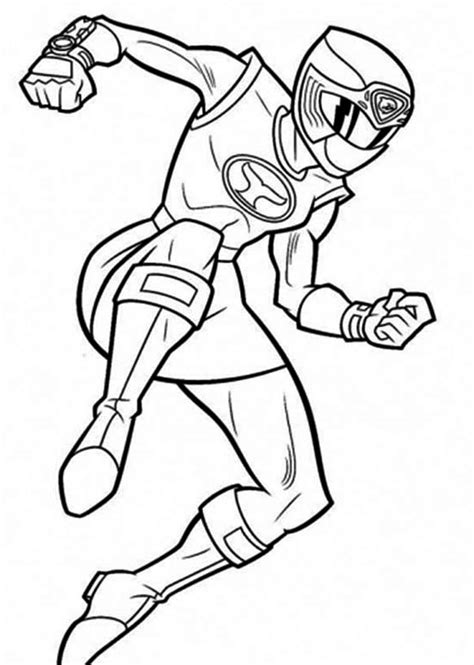 power ranger pink  jumping coloring page color luna