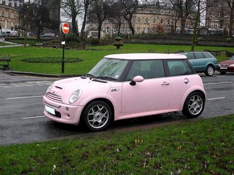 pin  susan goodson  car pink car pink mini coopers dream cars
