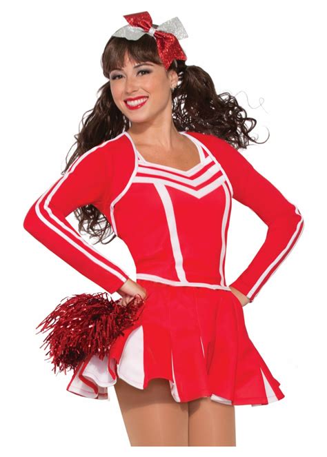 red cheerleader women skirt sports costumes