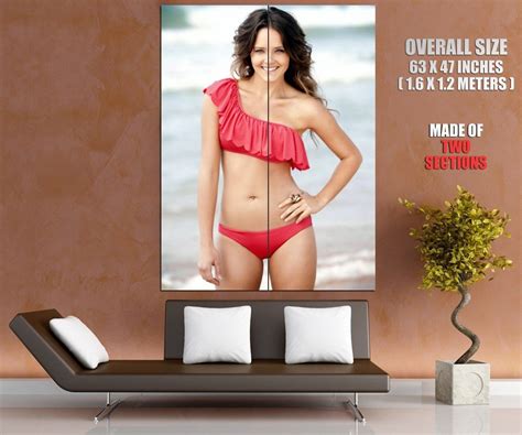 rebecca breeds hot actress sexy bikini giant huge print poster